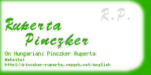 ruperta pinczker business card